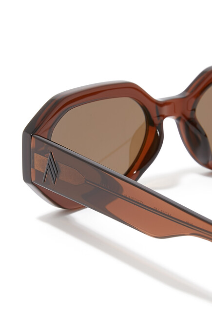 x Attico Irene Angular Sunglasses